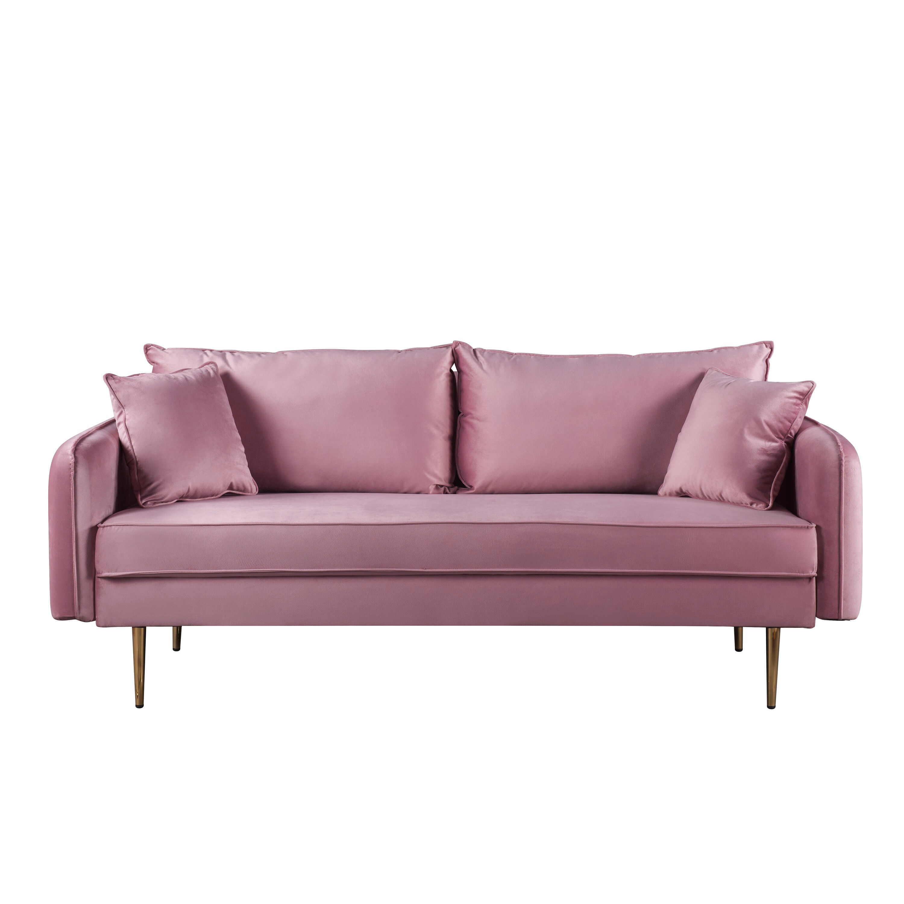 GZMR Modern Pink Polyester/Blend Sofa | 668AAHUS-LC