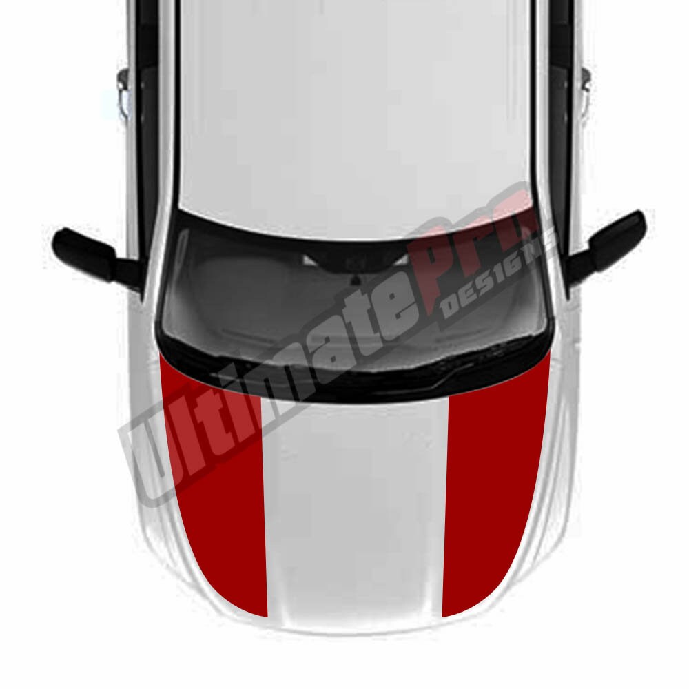 Sport Hood Stripes Decal Sticker Compatible With Dodge Ram 1500 2009 - 2020 4x4 Racing Gen 3 4 5 Srt