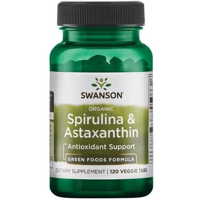 Spirulina & Astaxanthin, Organic - 120 veggie tabs