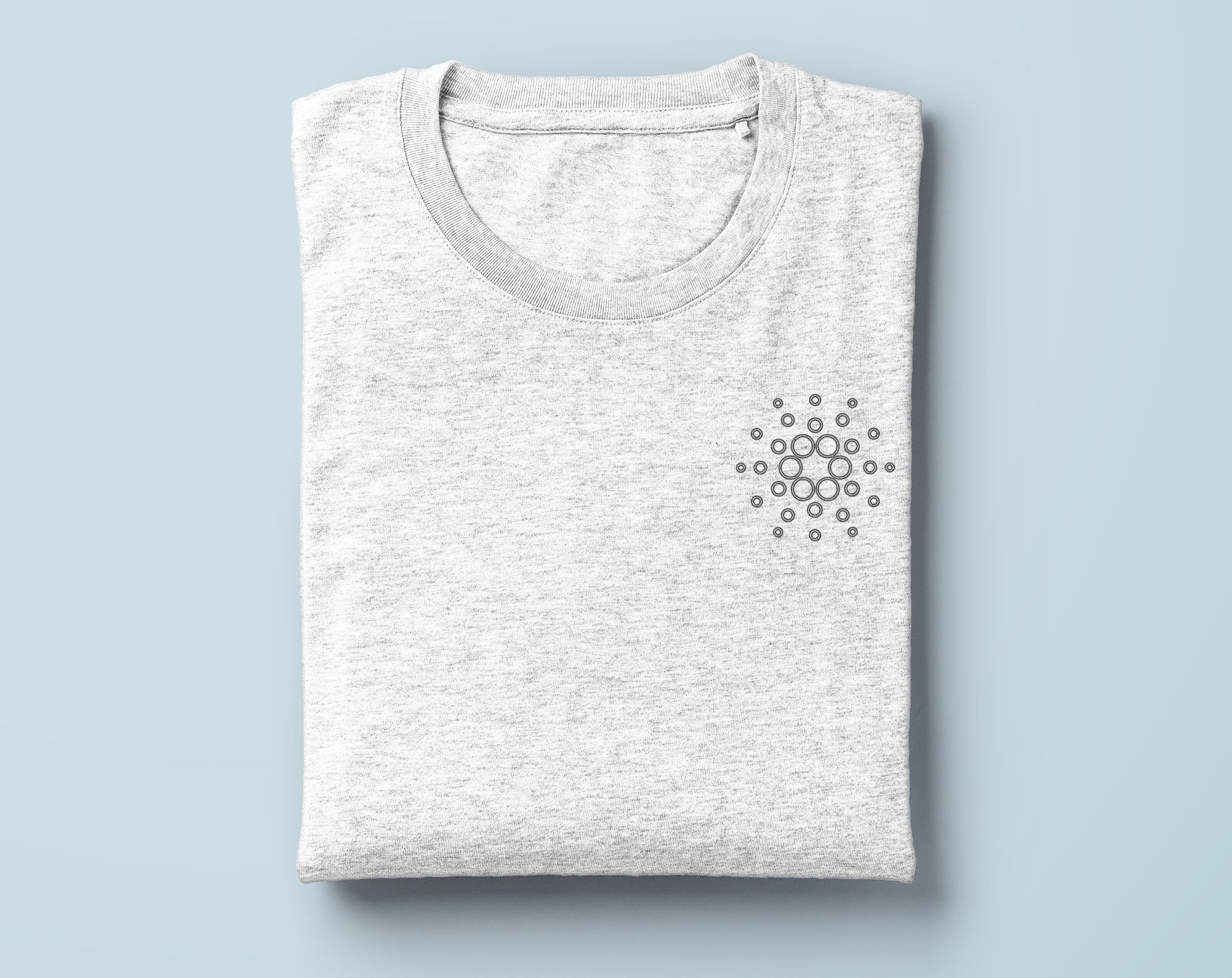 Cardano Pocket Symbol Tshirt, Tri-Blend Bitcoin Shirt, Apparel, Crypto Shirt