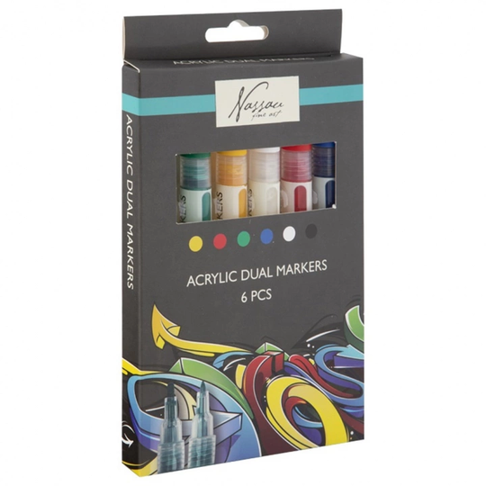 Nassau Fine Art Dual-tip Markers 12-set