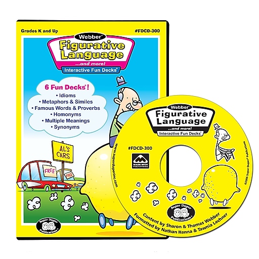 Super Duper Webber Figurative Language Interactive Fun Decks CD-ROM