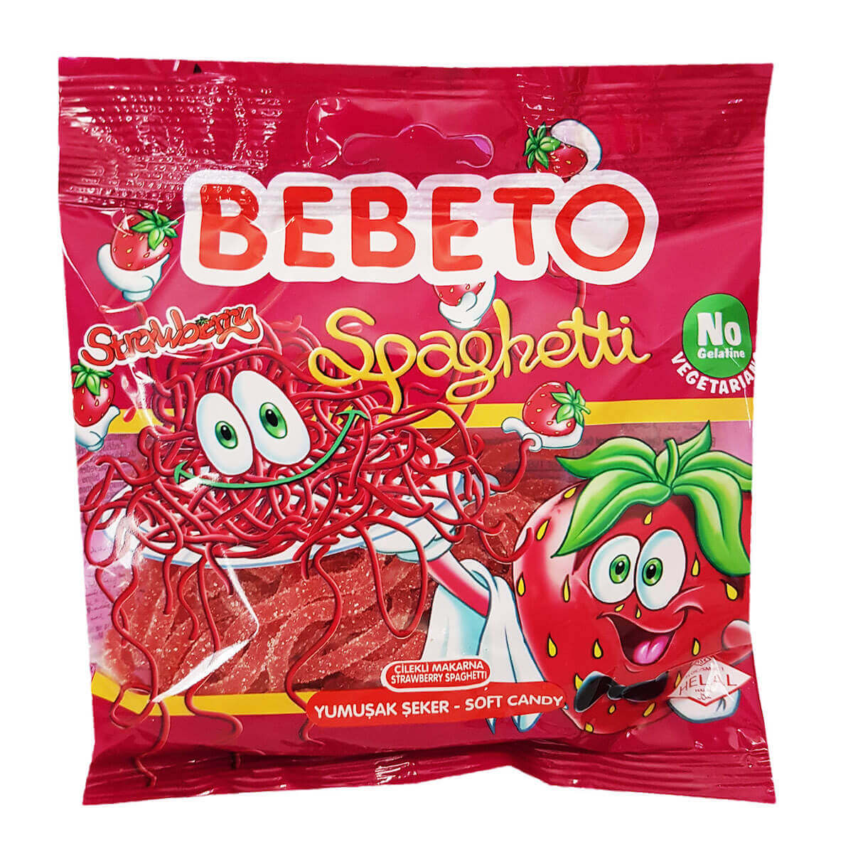 Bebeto Spaghetti Strawberry 80g
