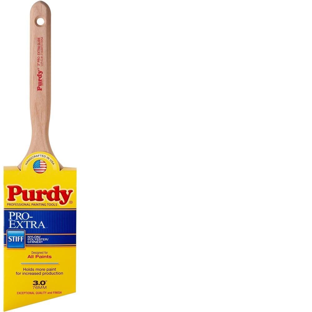 Purdy Pro-Extra Glide Nylon- Polyester Blend Angle 3-in Paint Brush | 144152730