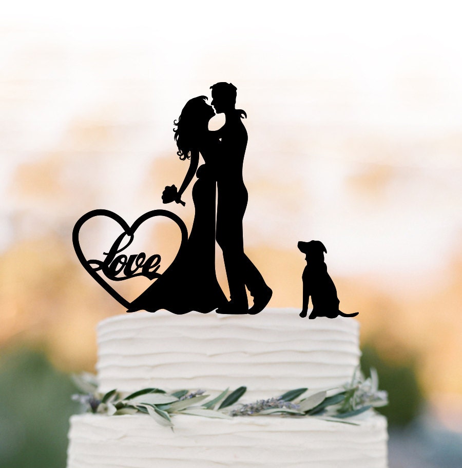 Love Cake Topper, Wedding Gift For Bride, Couple, Groom, Dad, Valentines Idea