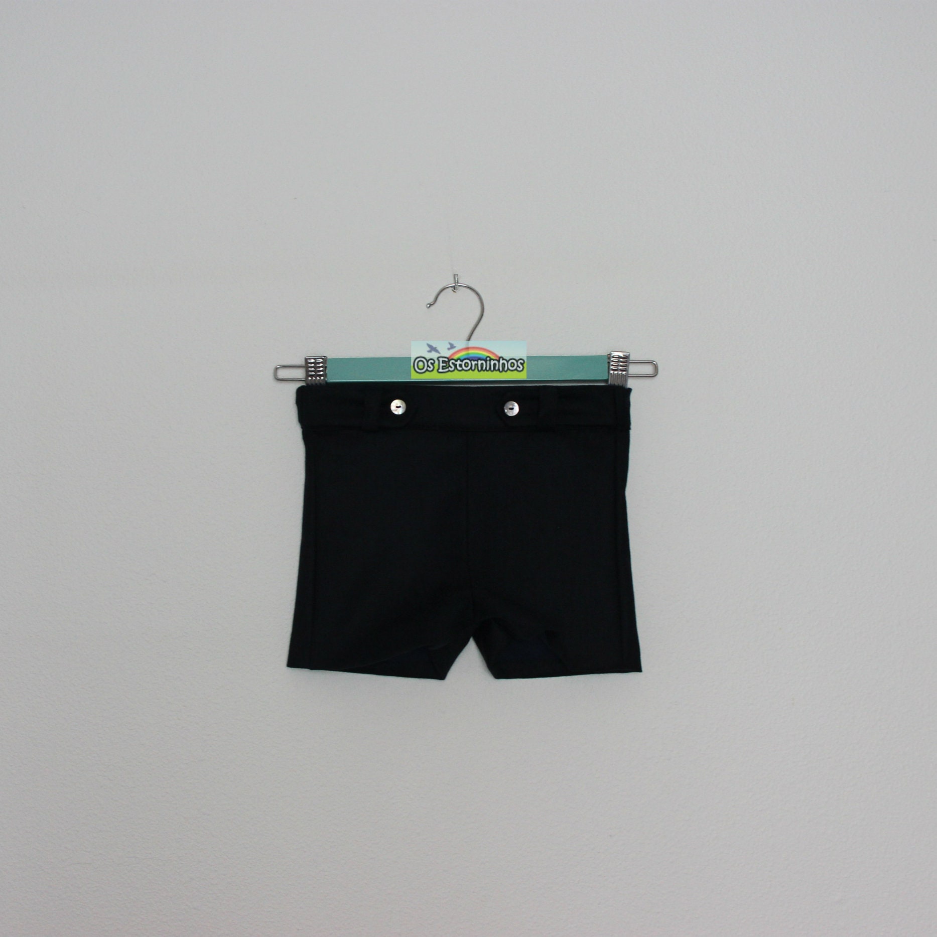 Boys Shorts - Wool Blend With Side Tabs Navy Blue