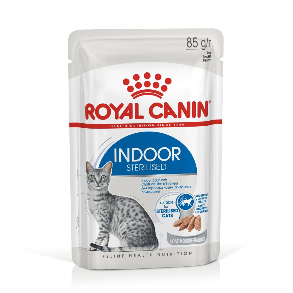 Royal Canin Indoor Sterilised Loaf - Saver Pack: 48 x 85g