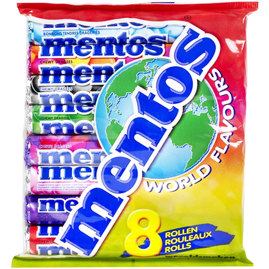 Mentos "World Flavours" 8 x 38g - 52% alennus