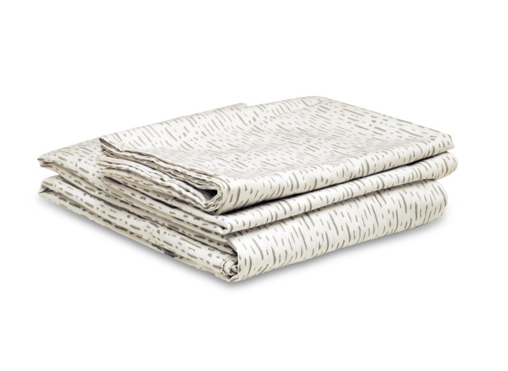 Grace Home Fashions REKOOP Queen Cotton Blend Bed Sheet Polyester in Gray | 250 CVC QN DA.GR