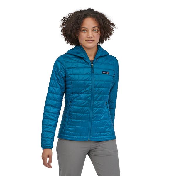 Patagonia Women's Nano Puff® Hoody - Recycled Polyester, Steller Blue / M