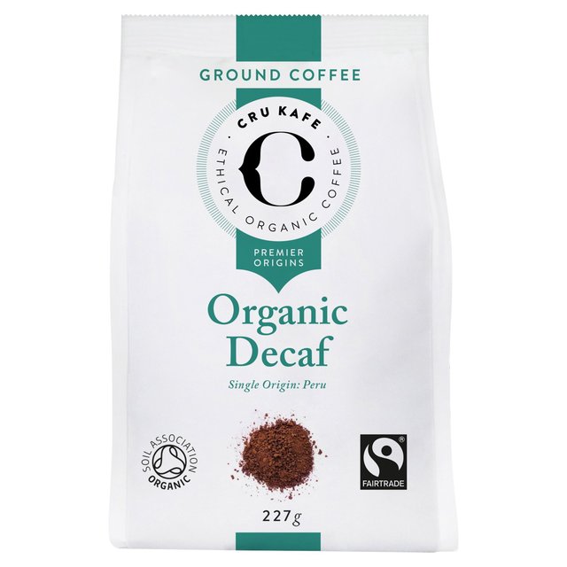 CRU Kafe Organic Fairtrade Decaf Peruvian Ground Coffee