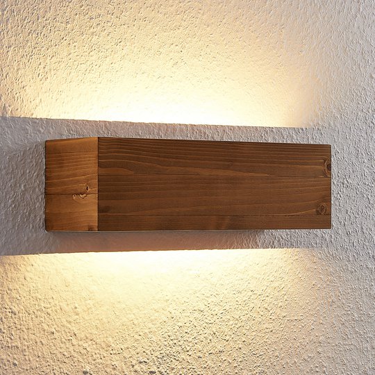 Lindby Benicio -LED-seinävalo, kulmikas, 37 cm