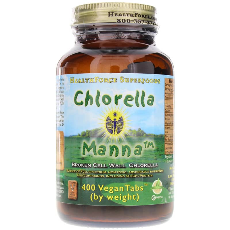 Healthforce Superfoods Chlorella Manna Tablets 400 Vegan Tablets