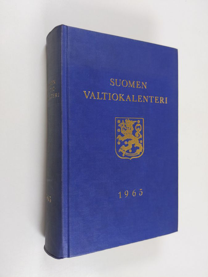 Osta Suomen valtiokalenteri 1965 netistä