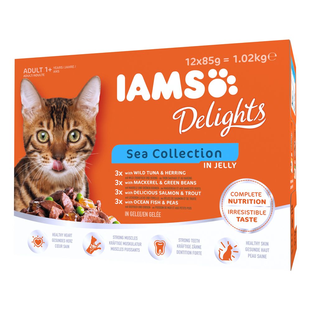 IAMS Delights Adult - Sea Collection - Sea Collection in Gravy (12 x 85g)