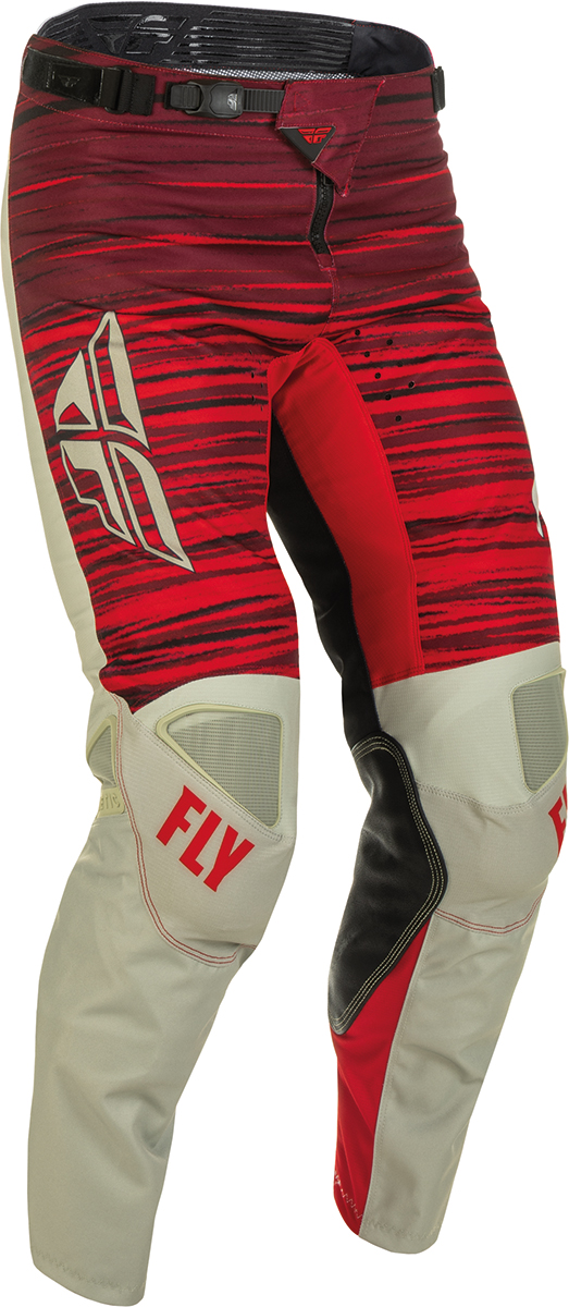 FLY Racing Kinetic Wave Pants Light Grey Red 34