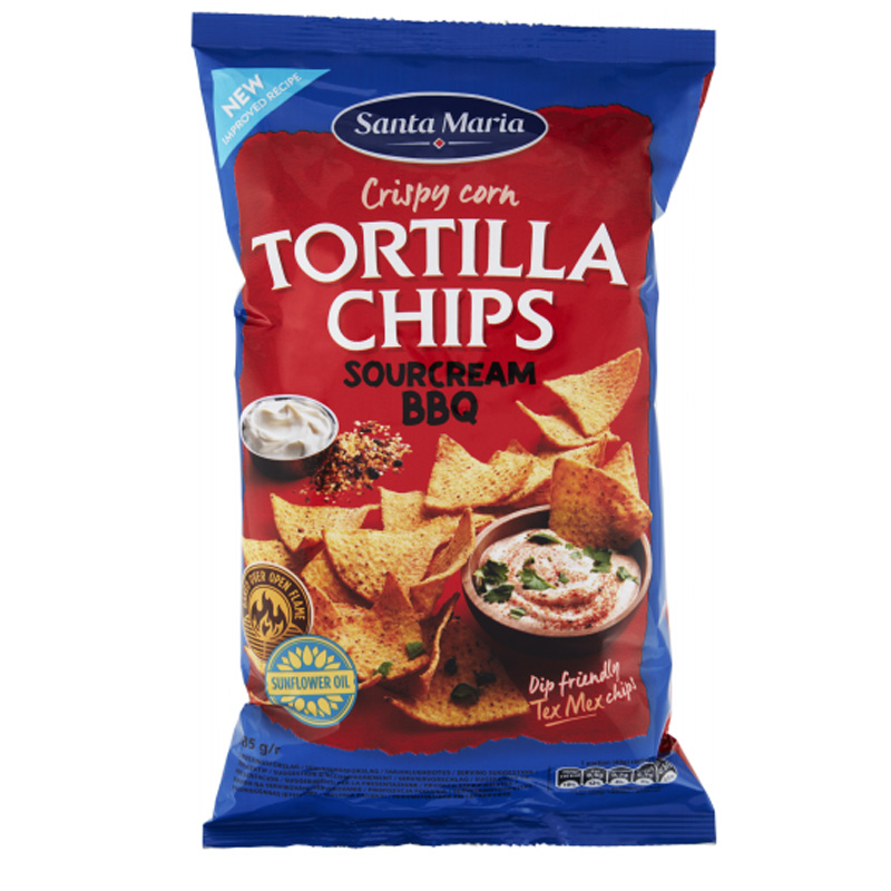 Tortilla Chips "Sourcream & Bbq" 185g - 28% rabatt