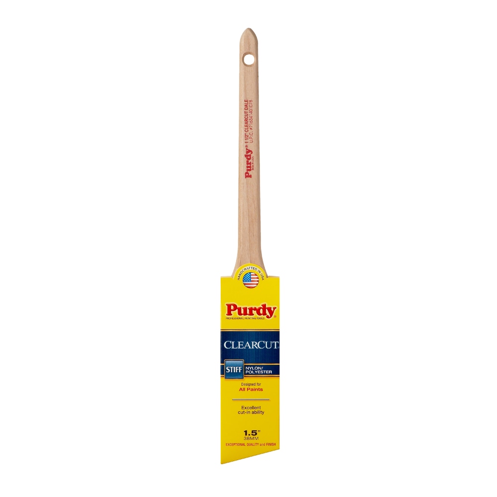 Purdy Clearcut Dale Nylon- Polyester Blend Angle 1-1/2-in Paint Brush | 144080115