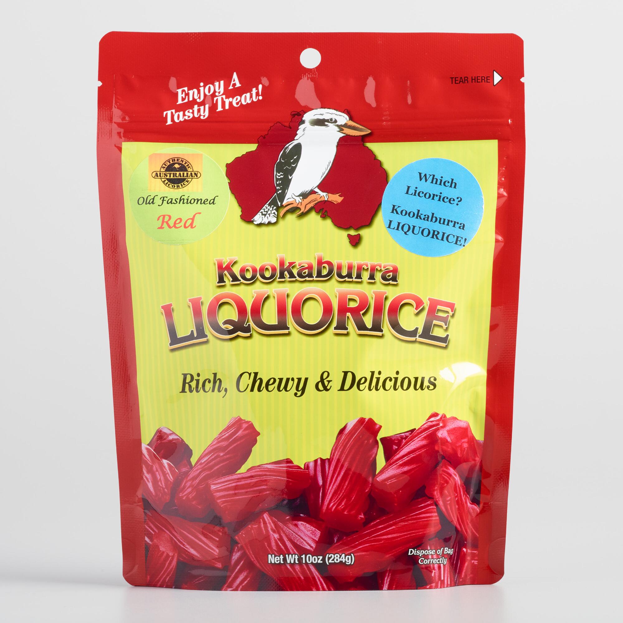 Kookaburra Classic Strawberry Licorice Set of 4 by World Market