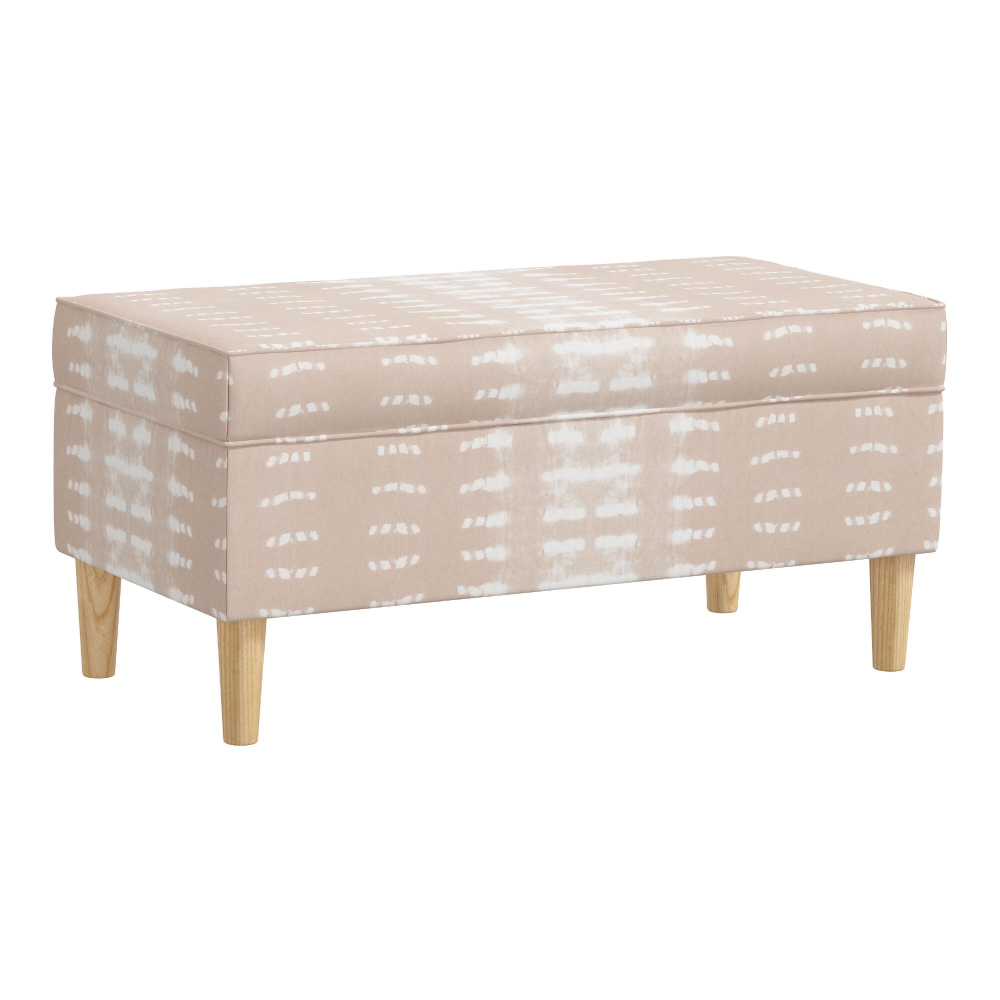 Print Tabitha Upholstered Storage Bench: Gray by World Market