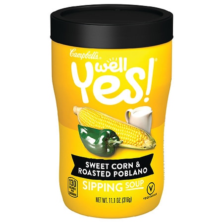 Well Yes! Sweet Corn and Roasted Poblano Pepper, Sipping Soup - 11.1 oz