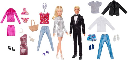 Barbie & Ken Dukker Med Klessett
