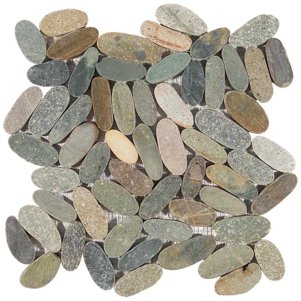 Lowe's Landscape Dark Blend 3-in x 6-in Natural Pebble Wall Tile Sample | EXT3RD105004