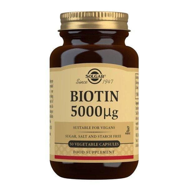 Biotin, 5000mcg - 50 vcaps