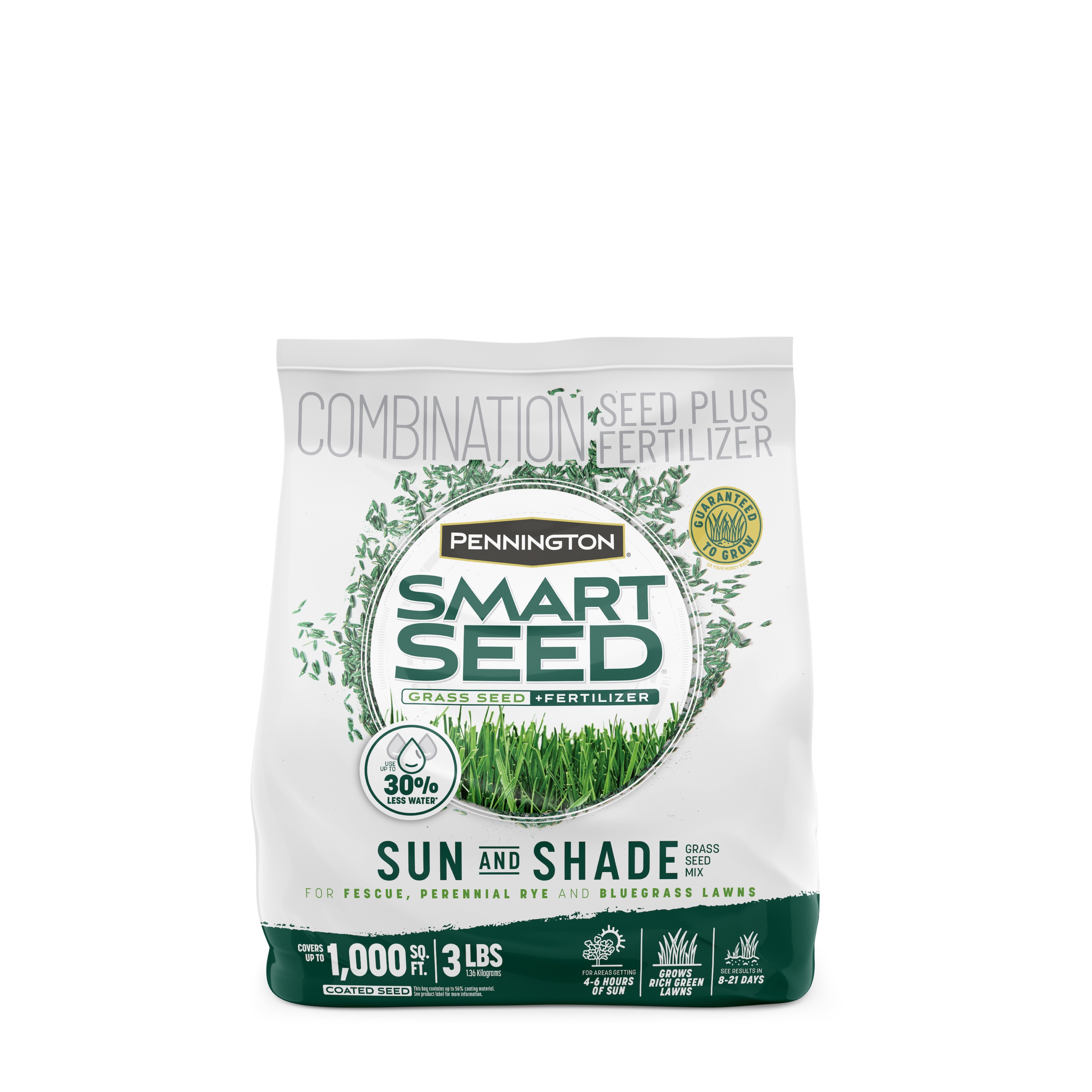 Pennington Smart Seed Sun and Shade North 3-lb Mixture/Blend Grass Seed | 2149602277