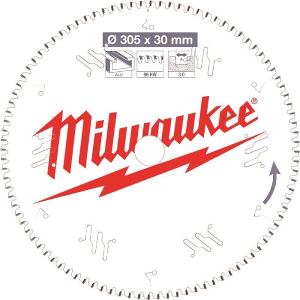 Milwaukee 4932471323 Sagklinge 305 x 3,0 x 30 mm, 96T