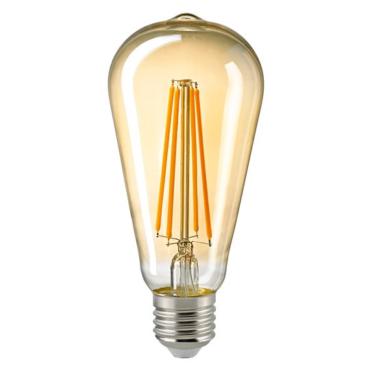 LED-lamppu E27 ST64 4,5W Filament Rustika gold