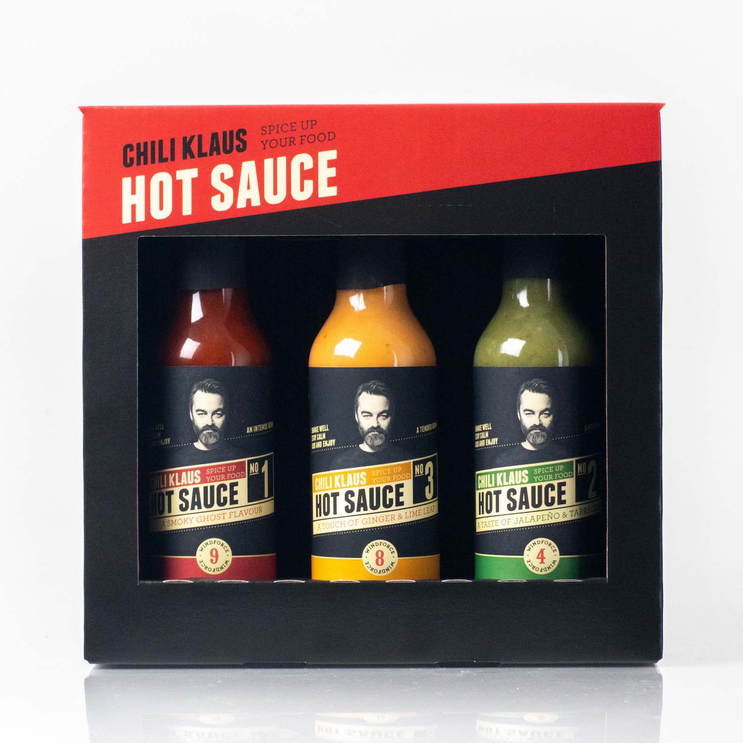 Chili Klaus Hot Sauce 3-Pack