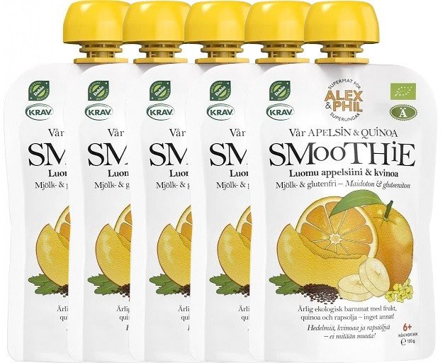 Osta Luomu Smoothie Appelsiini & Kvinoa 5kpl - 26% alennus netistä |  