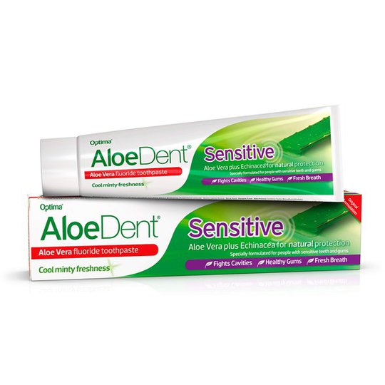 AloeDent Aloe Vera Sensitive Fluoride Toothpaste, 100 ml