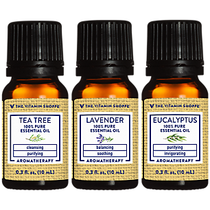 Tea Tree, Lavender & Eucalyptus 100% Pure Essential Oil - Aromatherapy (3 Bottles)