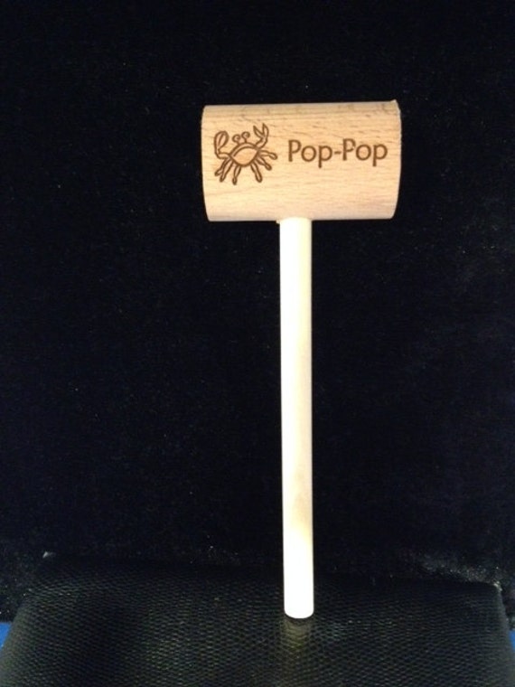 A Personalized Crab Mallet Custom Laser Engraved | Set Of 1 Ordered By The Each