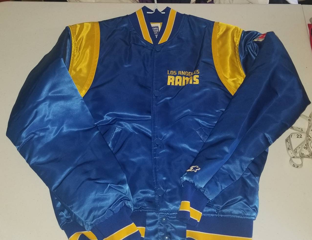 Medium La Rams Starter Jacket, 90S, Vintage Jacket, Satin Jacket Los Angeles Rams