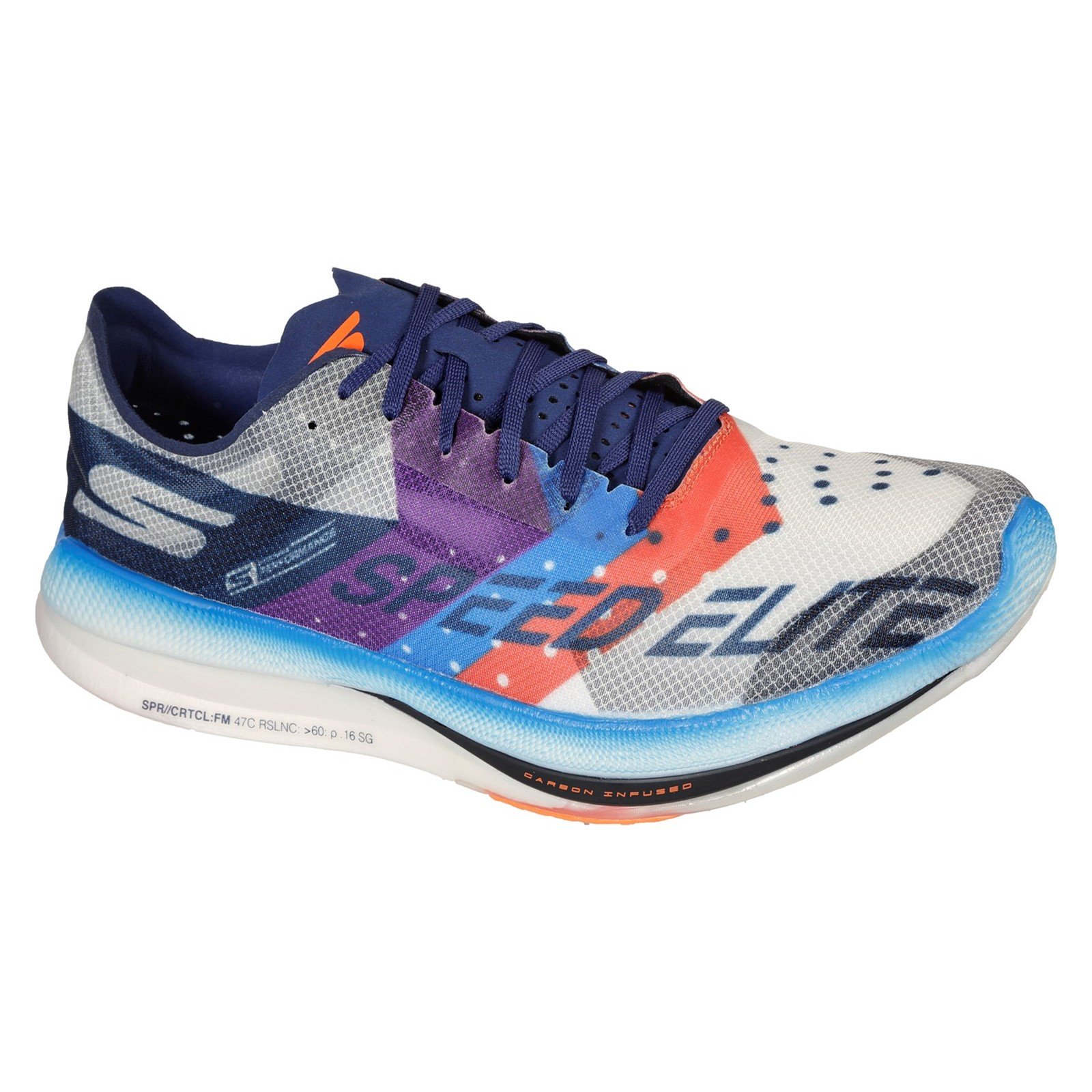 Skechers Men's Go Run Speed Elite Trainer Multicolor 32700 - White/Multi 9