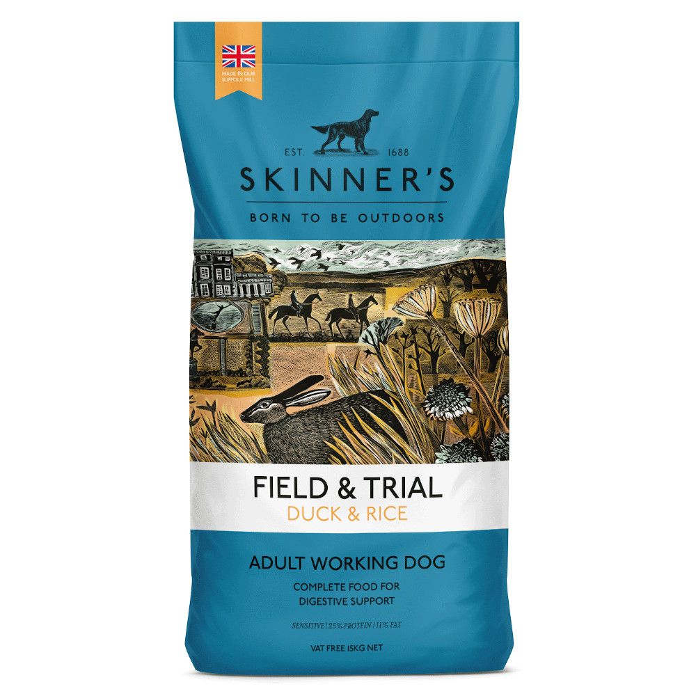 Skinner's Field & Trial Adult Duck & Rice Dry Dog Food - 15kg