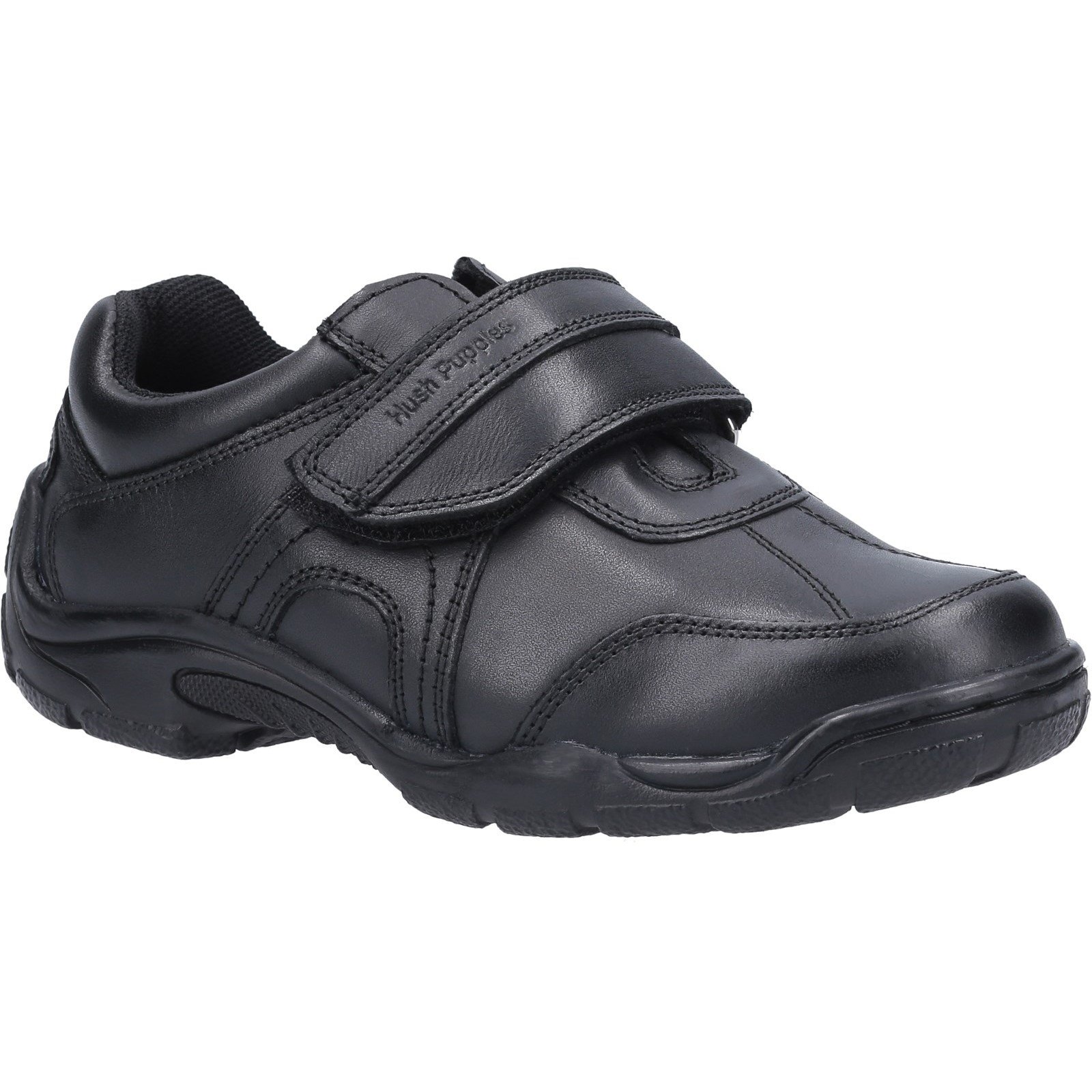 Hush Puppies Kid's Arlo Junior School Shoe Black 30853 - Black 2.5