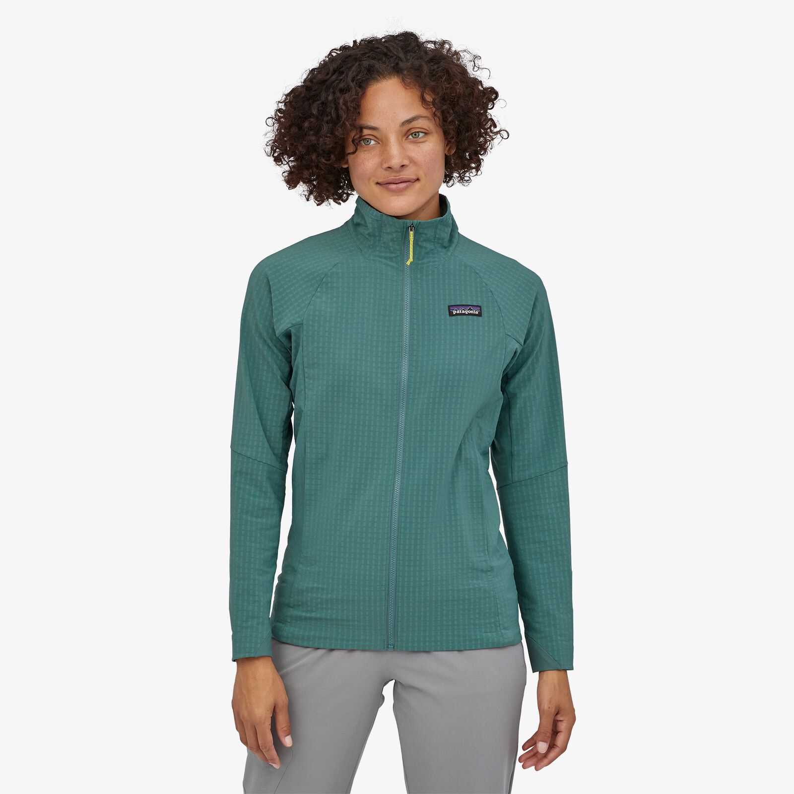 Patagonia Women's R1® TechFace Jacket - Recycled Polyester, Regen Green / L