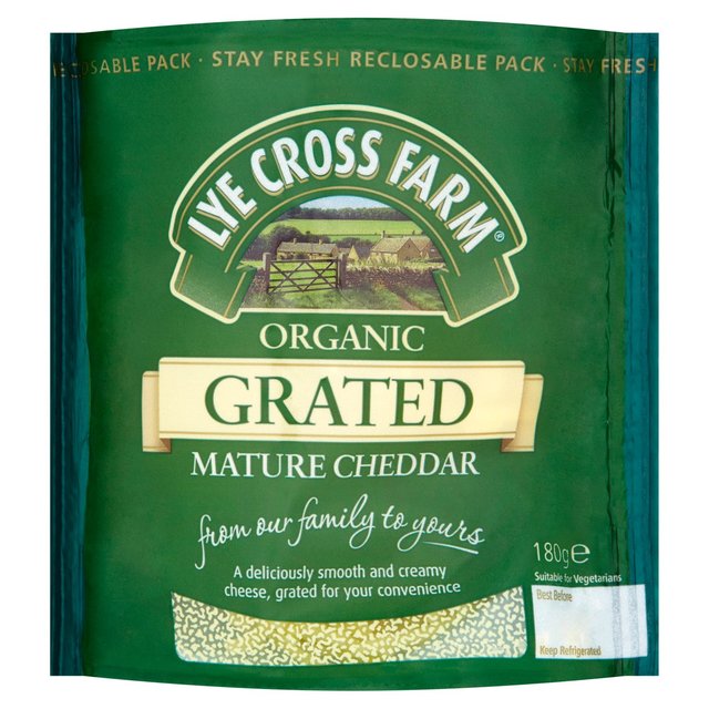 Lye Cross Farm Organic Grated Mature Cheddar