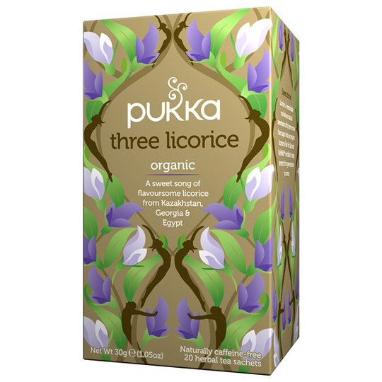 Pukka Herbs Örtte Three Licorice, 20 påsar