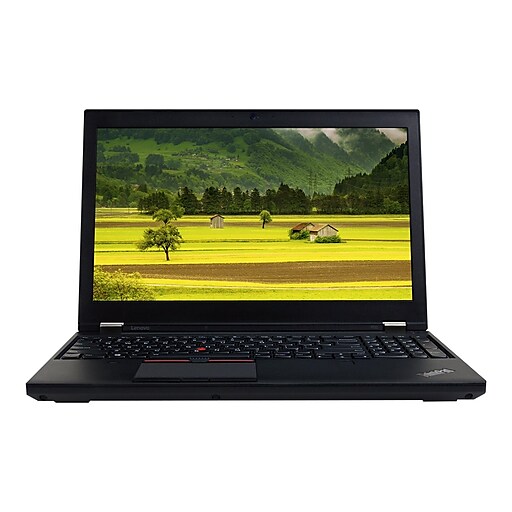 Lenovo ThinkPad P50 15.6" Refurbished Notebook, Intel i7, 32GB Memory, 512GB SSD, Windows 10 Pro, Black (ST5-33012)