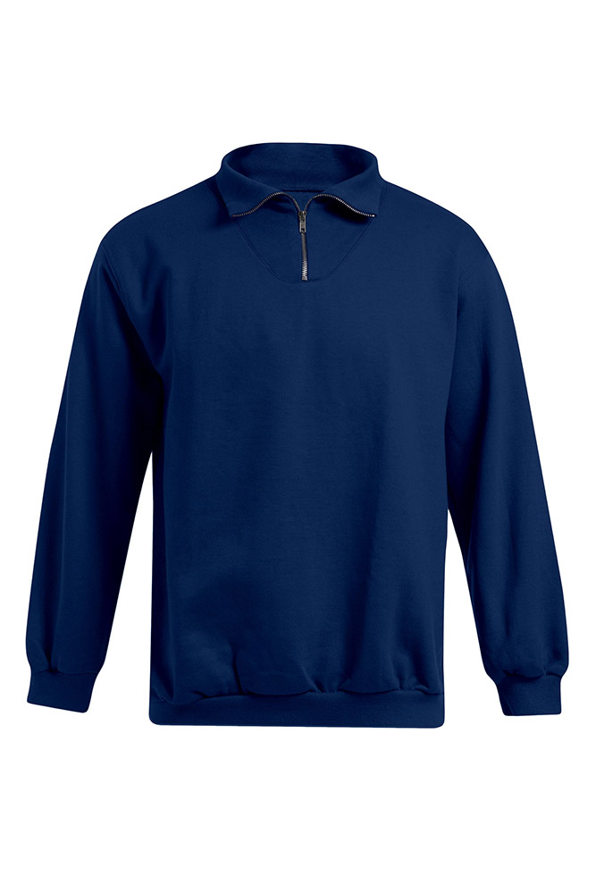 Troyer Sweatshirt Plus Size Herren, Marineblau, XXXL
