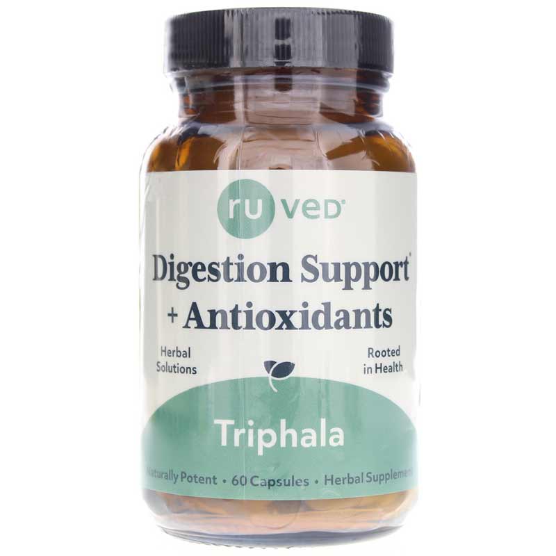 RUVED Triphala Digestion Support + Antioxidants 60 Veg Capsules