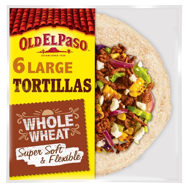 Old El Paso Super Soft Wholewheat Tortillas x6