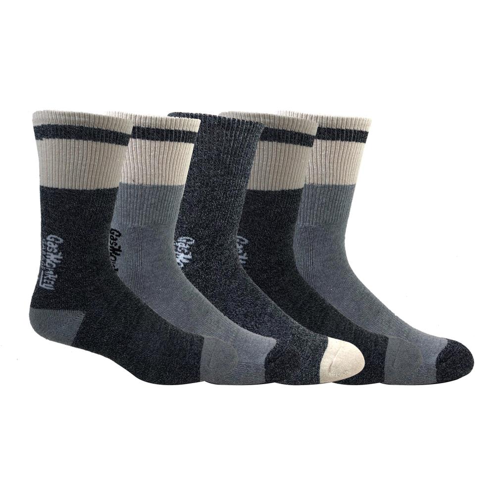 Gas Monkey Garage 5-Pack Men's Cotton Blend Crew Socks (Size 8 To 12) Polyester | GMM13024C5-ASST1013