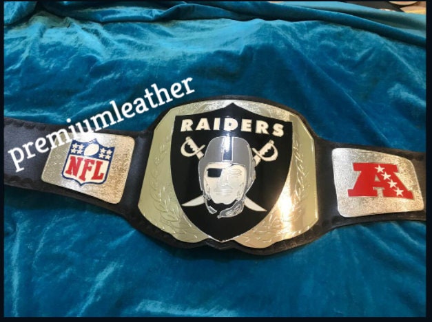 Raiders Heavyweight Wrestling Title Replica Championship Belt Brass Metal Plated