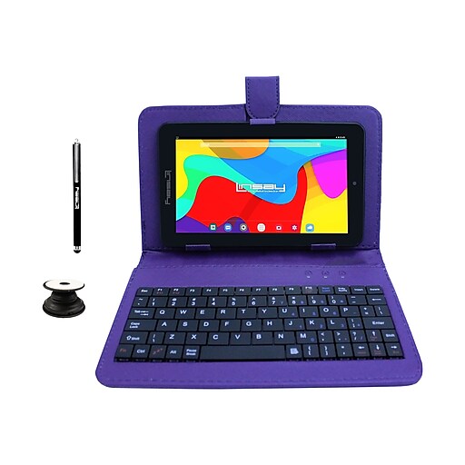 Linsay 7" Tablet, WiFi, 2GB RAM, 32GB, Android, Black/Purple (F7UHDBKPURPLEP)